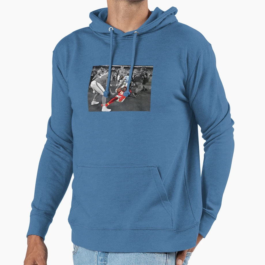 Intense Aerican Fotball Tackle Moment Hoodie - Custom Art Print Unisex - T-Shirt, Sweatshirt, Hoodie