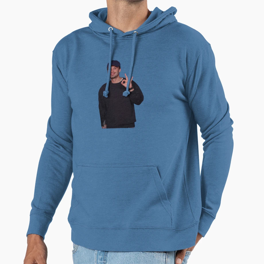 Okay Sebastian Stan Hoodie - Novelty Apparel for Adults - T-Shirt, Sweatshirt, Hoodie