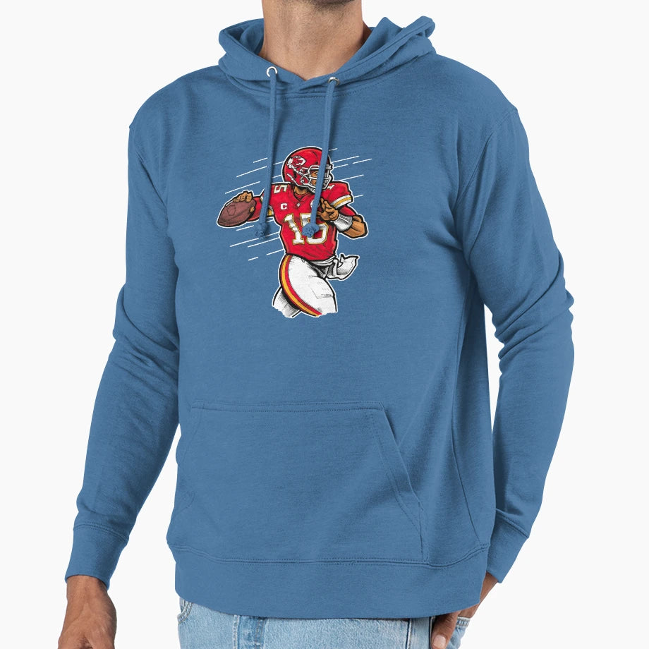 Mahomes Hoodie - Custom Art Print for Adults - T-Shirt, Sweatshirt, Hoodie