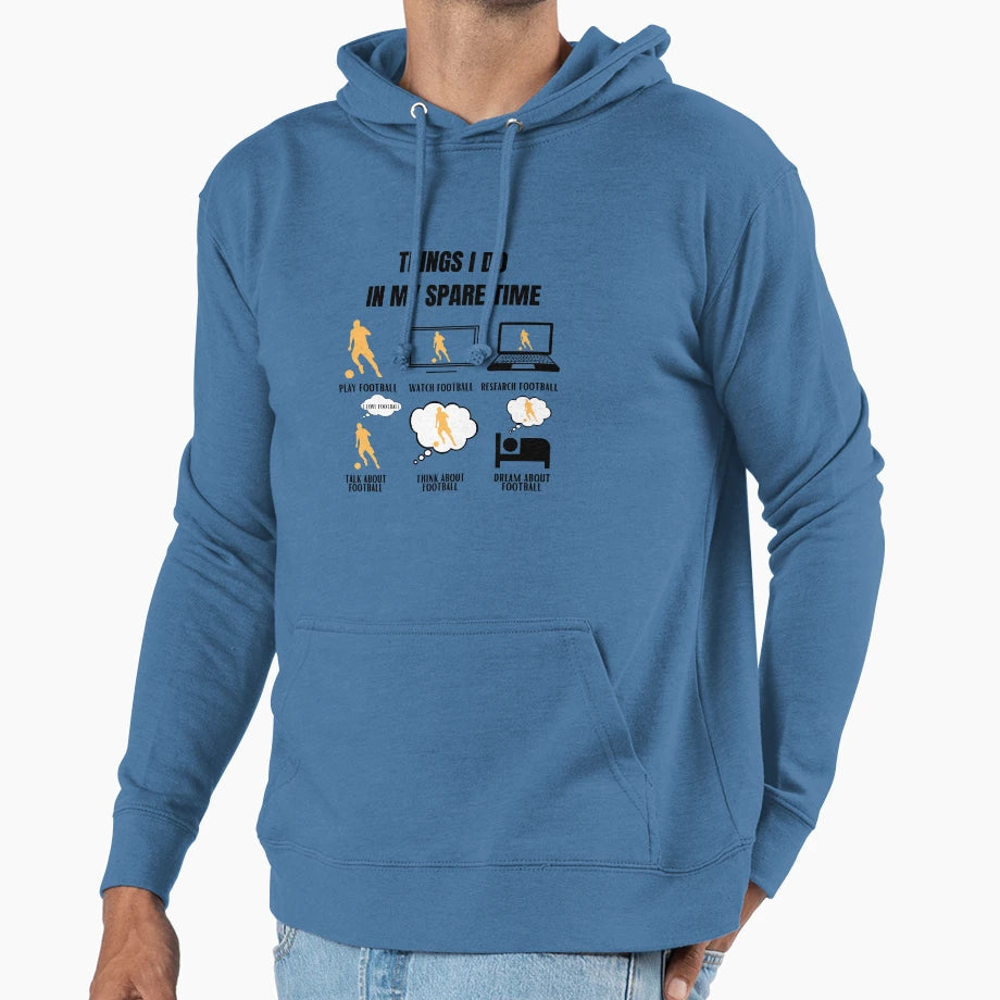 Football Funny Soccer Player Hoodie - Trendy Graphic for Adults - T-Shirt, Sweatshirt, Hoodie
