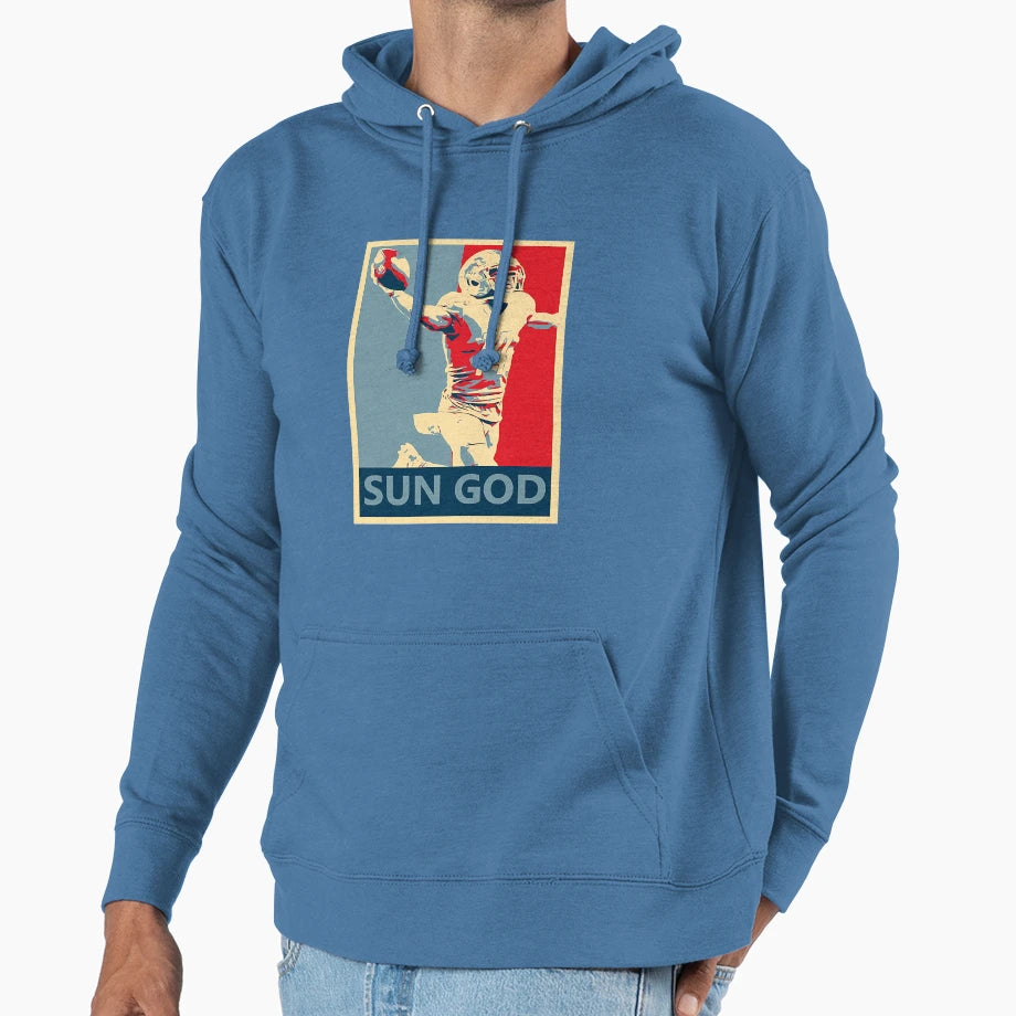 Amon Ra St Brown Lions Sun God Campaign Hoodie - Streetwear Style Men Women - T-Shirt, Sweatshirt, Hoodie