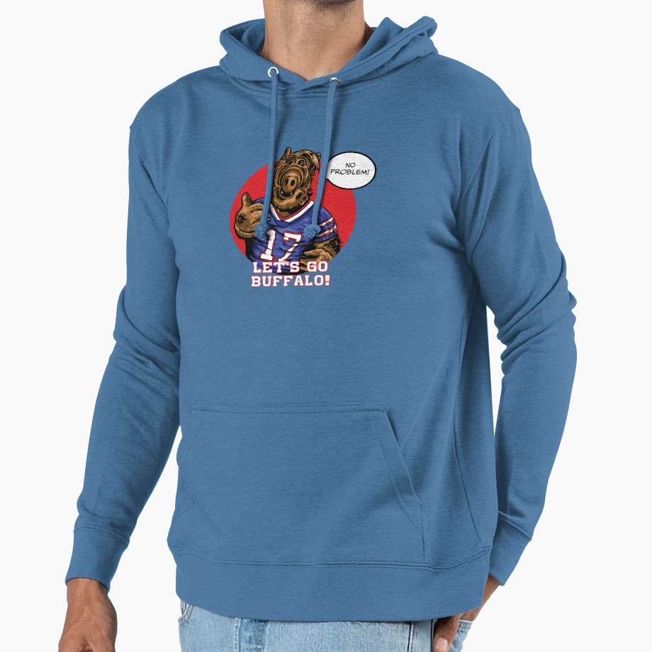Allen Life Form No Problem Hoodie - Novelty Apparel for Adults - T-Shirt, Sweatshirt, Hoodie