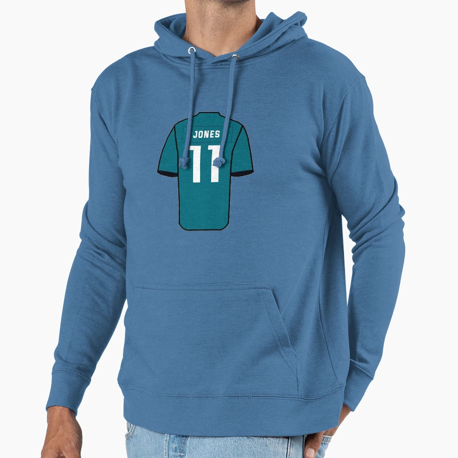 Jones Jersey Hoodie - Minimalist Print Unisex - T-Shirt, Sweatshirt, Hoodie