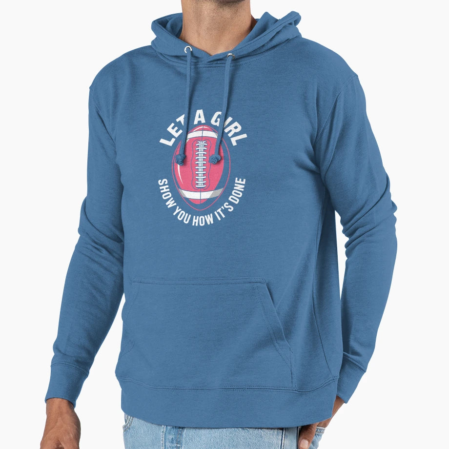Funny Flag Football Joke Hoodie - Graphic Print Men Women - T-Shirt, Sweatshirt, Hoodie