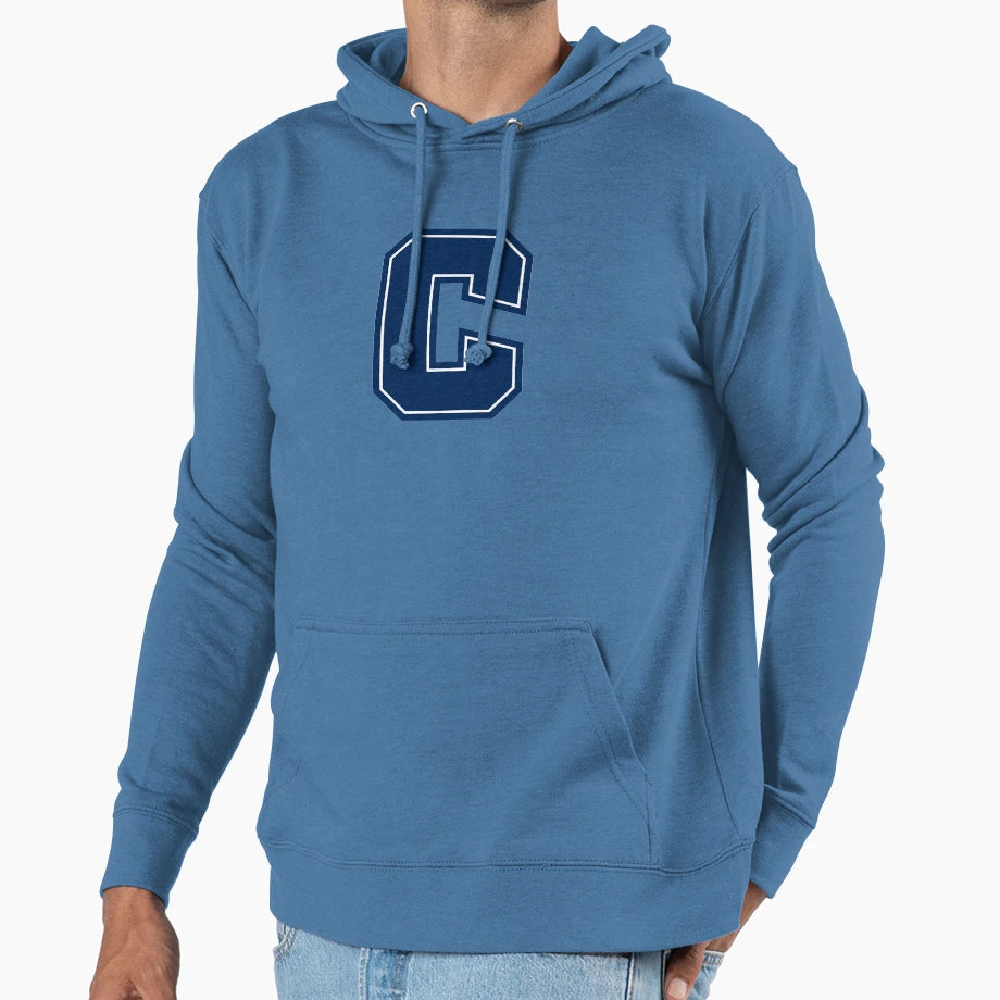 Chs C Logo White Stripe Hoodie - Graphic Print Men Women - T-Shirt, Sweatshirt, Hoodie