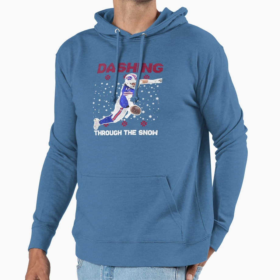 JA Dashing Through Snow Hoodie - Streetwear Style Unisex - T-Shirt, Sweatshirt, Hoodie