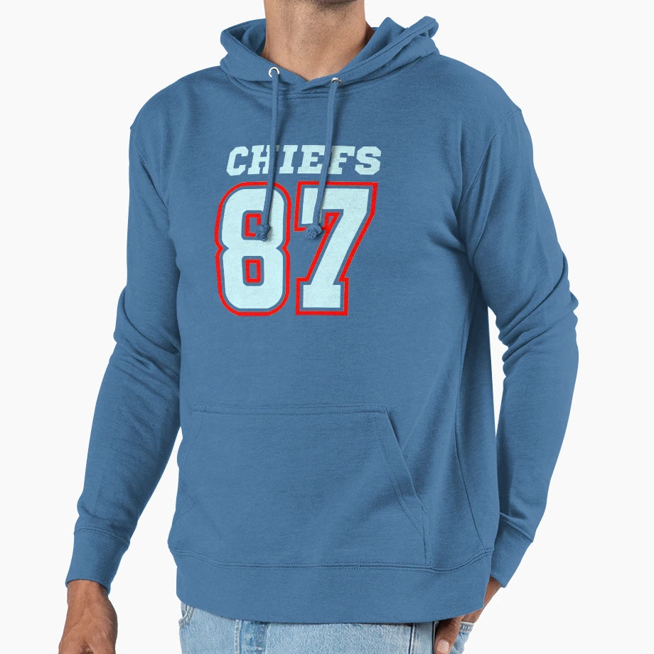 Chiefs Kelce 87 T-Shirt - Custom Art Print Men Women - T-Shirt, Sweatshirt, Hoodie