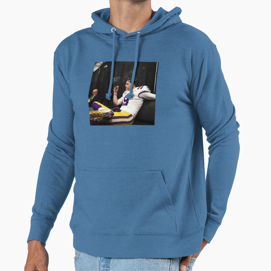 JB Smokingjoe Burrow Smoking Hoodie - Trendy Graphic Men Women - T-Shirt, Sweatshirt, Hoodie