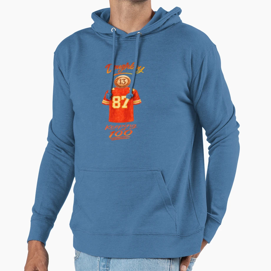 Life Doughboy Keeping It 100 Hoodie - Unique Graphic for Adults - T-Shirt, Sweatshirt, Hoodie