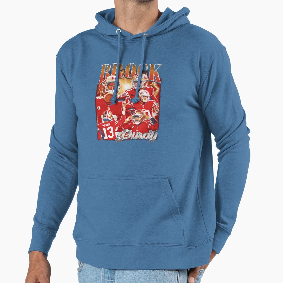 Cozy Brock Pur Dy Bootleg Hoodie - Trendy Graphic for Adults - T-Shirt, Sweatshirt, Hoodie