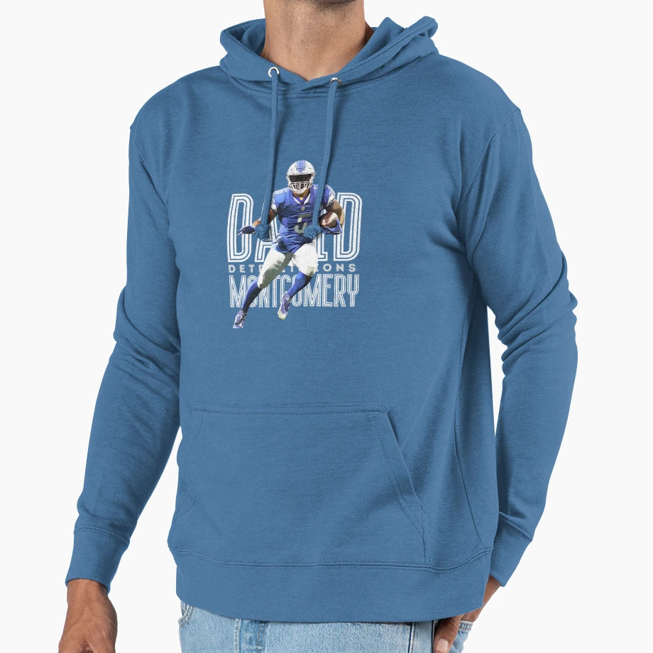 David Montgomery Lions Football T-Shirt - Trendy Graphic Unisex - T-Shirt, Sweatshirt, Hoodie
