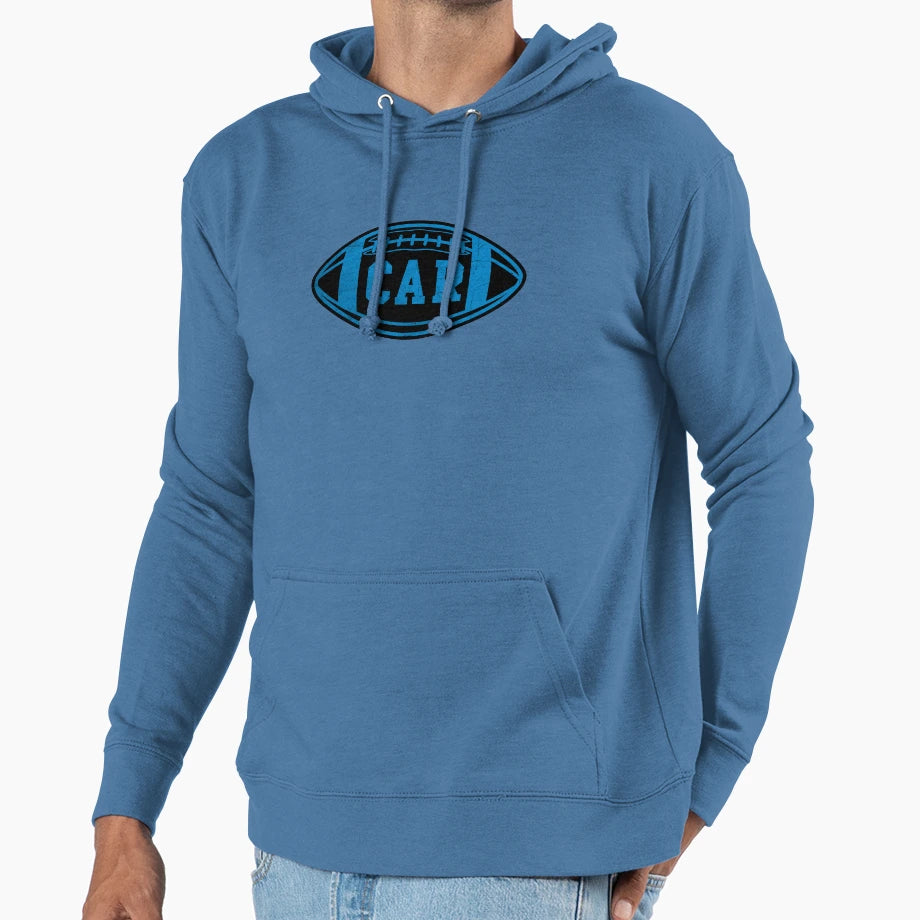 Carolina Throwback Football Hoodie - Custom Art Print for Adults - T-Shirt, Sweatshirt, Hoodie