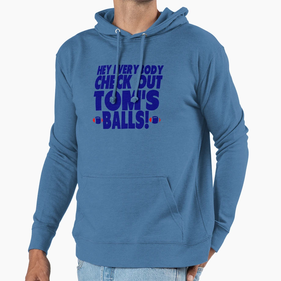 Check Out Toms Balls Hoodie - Aesthetic Graphic for Adults - T-Shirt, Sweatshirt, Hoodie