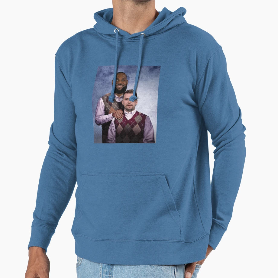 Lebron Luka Lakers Brothers Duo Basketball Hoodie - Trendy Graphic Unisex - T-Shirt, Sweatshirt, Hoodie