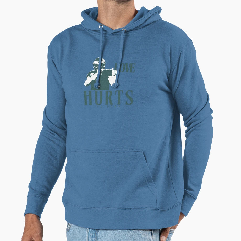 Love Hurts So Good Hoodie - Trendy Graphic for Adults - T-Shirt, Sweatshirt, Hoodie