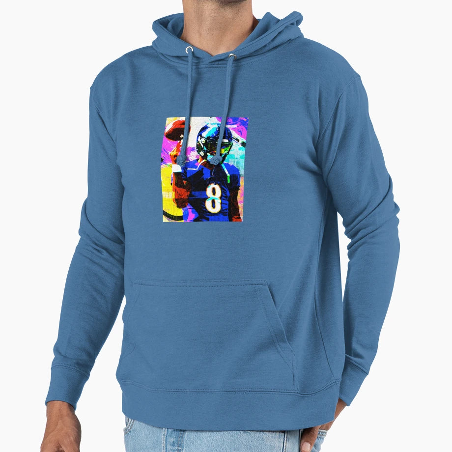 Handdrawn Lamar Hoodie - Unique Graphic Unisex - T-Shirt, Sweatshirt, Hoodie