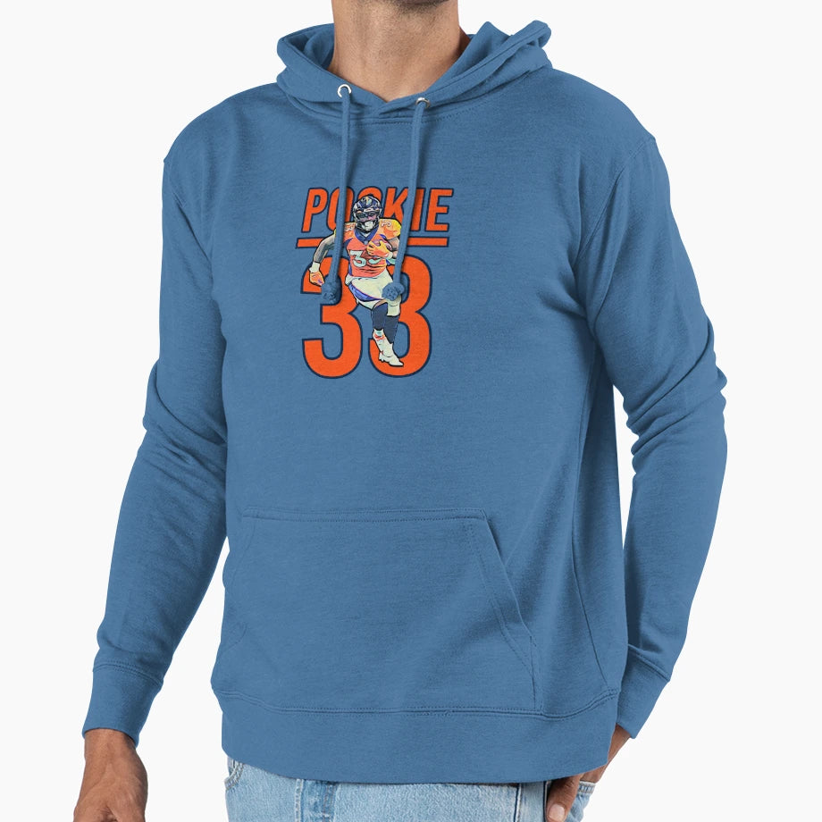 Javonte Williams Number Hoodie - Minimalist Print for Adults - T-Shirt, Sweatshirt, Hoodie