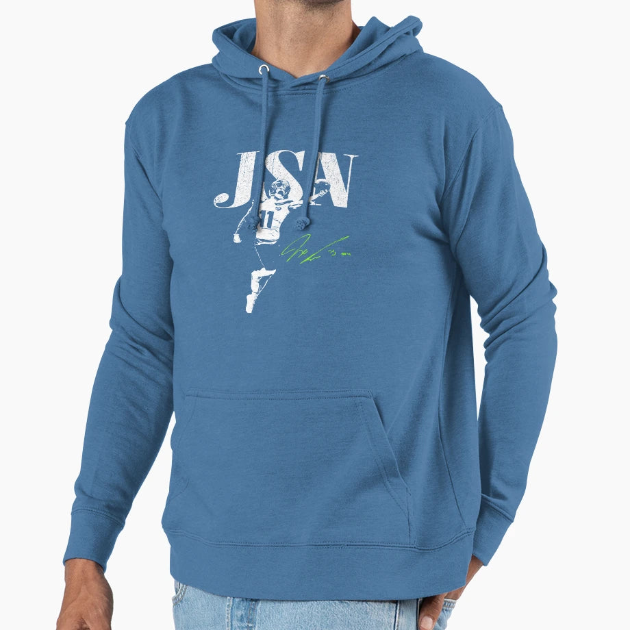 90S Jsn Jaxon Smith Njigba Hoodie - Minimalist Print Unisex - T-Shirt, Sweatshirt, Hoodie