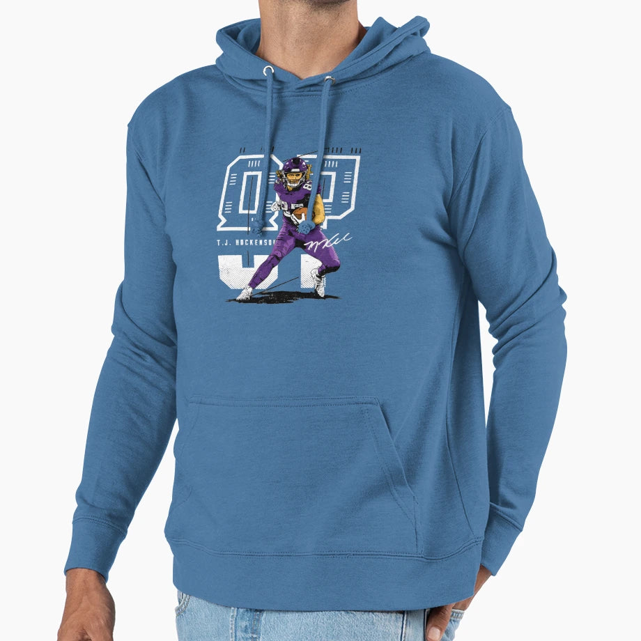 T J Hockenson Hoodie - Minimalist Print Unisex - T-Shirt, Sweatshirt, Hoodie