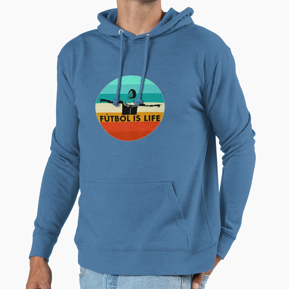 Futbol Is Life Hoodie - Trendy Graphic Men Women - T-Shirt, Sweatshirt, Hoodie