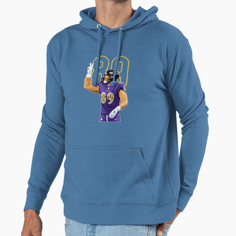 Mark Andrews Baltimore 89 Number Hoodie - Minimalist Print Unisex - T-Shirt, Sweatshirt, Hoodie