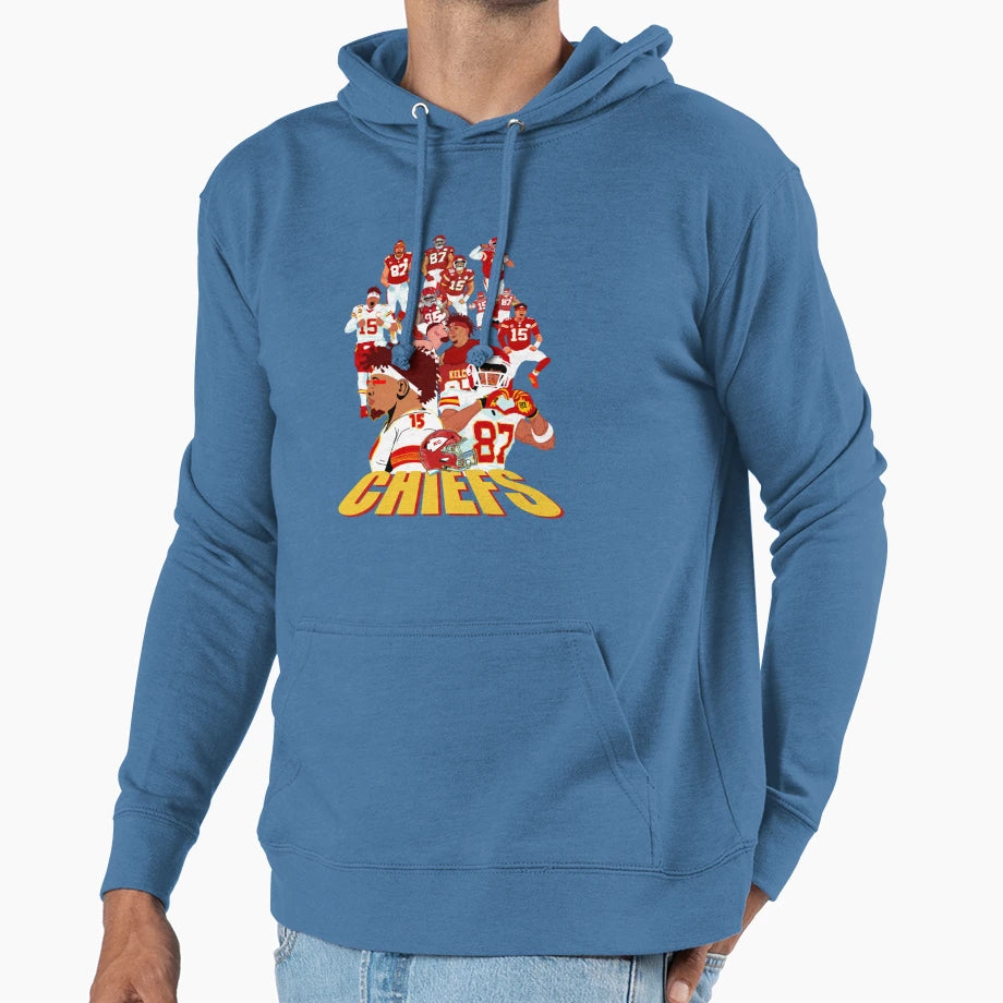 Art Kansas City Chiefs Hoodie - Minimalist Print for Adults - T-Shirt, Sweatshirt, Hoodie