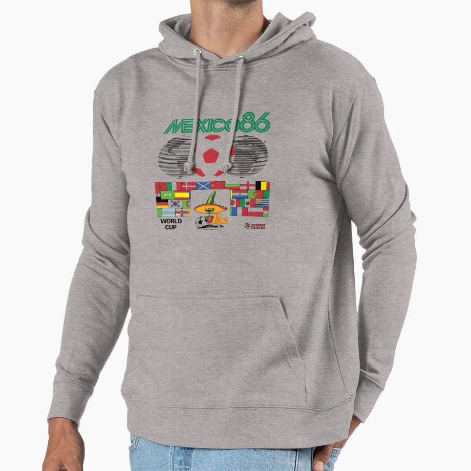 Mexico 86 World Cup Logo Hoodie - Streetwear Style for Adults - T-Shirt, Sweatshirt, Hoodie
