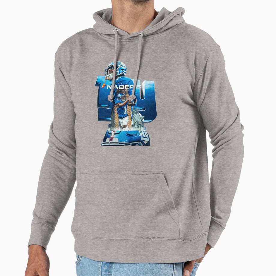 Malik Nabers Hoodie - Custom Art Print for Adults - T-Shirt, Sweatshirt, Hoodie