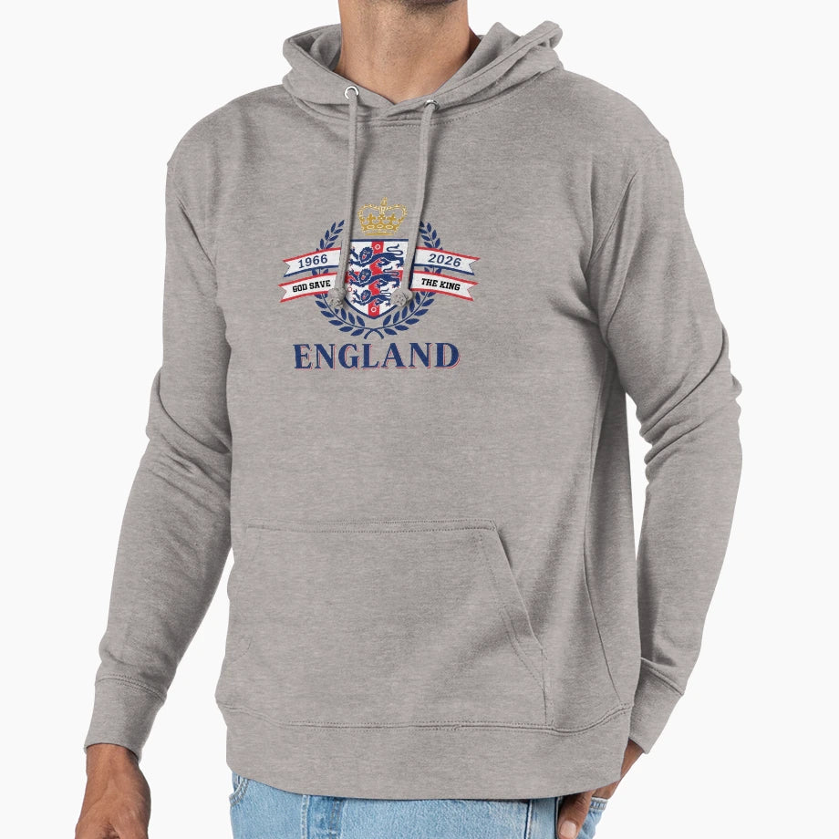 Royal England Football Spirit Hoodie - Trendy Graphic Unisex - T-Shirt, Sweatshirt, Hoodie