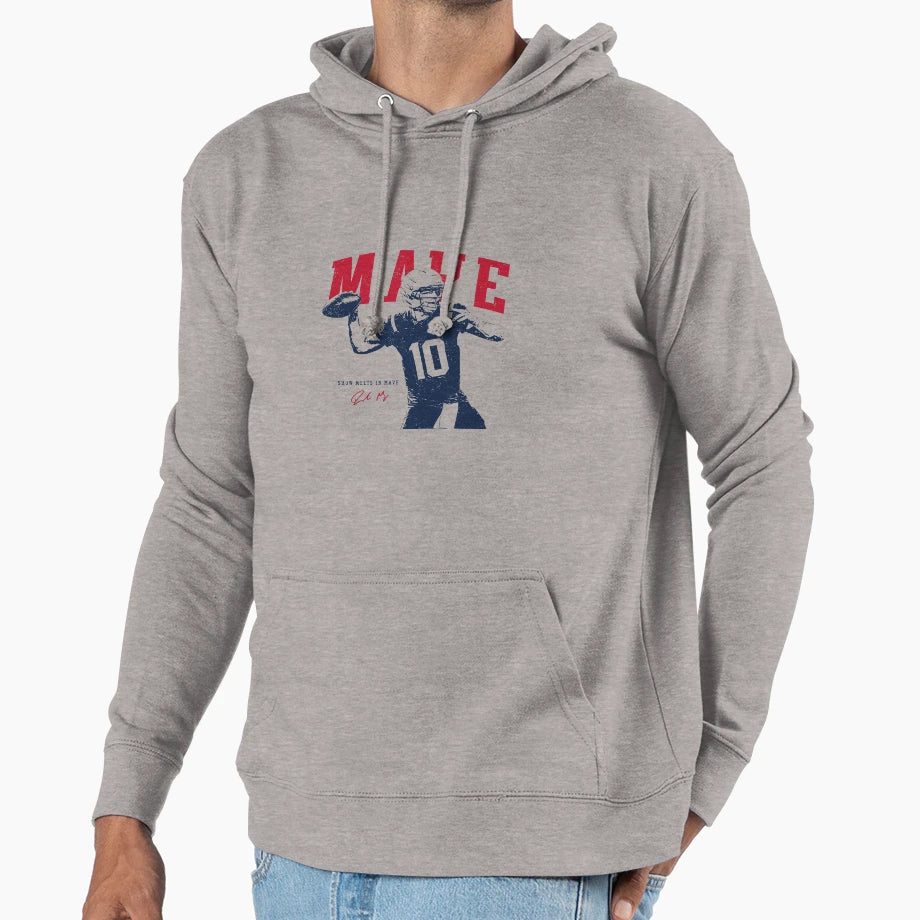 Drake Maye Game Day Hoodie - Trendy Graphic Men Women - T-Shirt, Sweatshirt, Hoodie