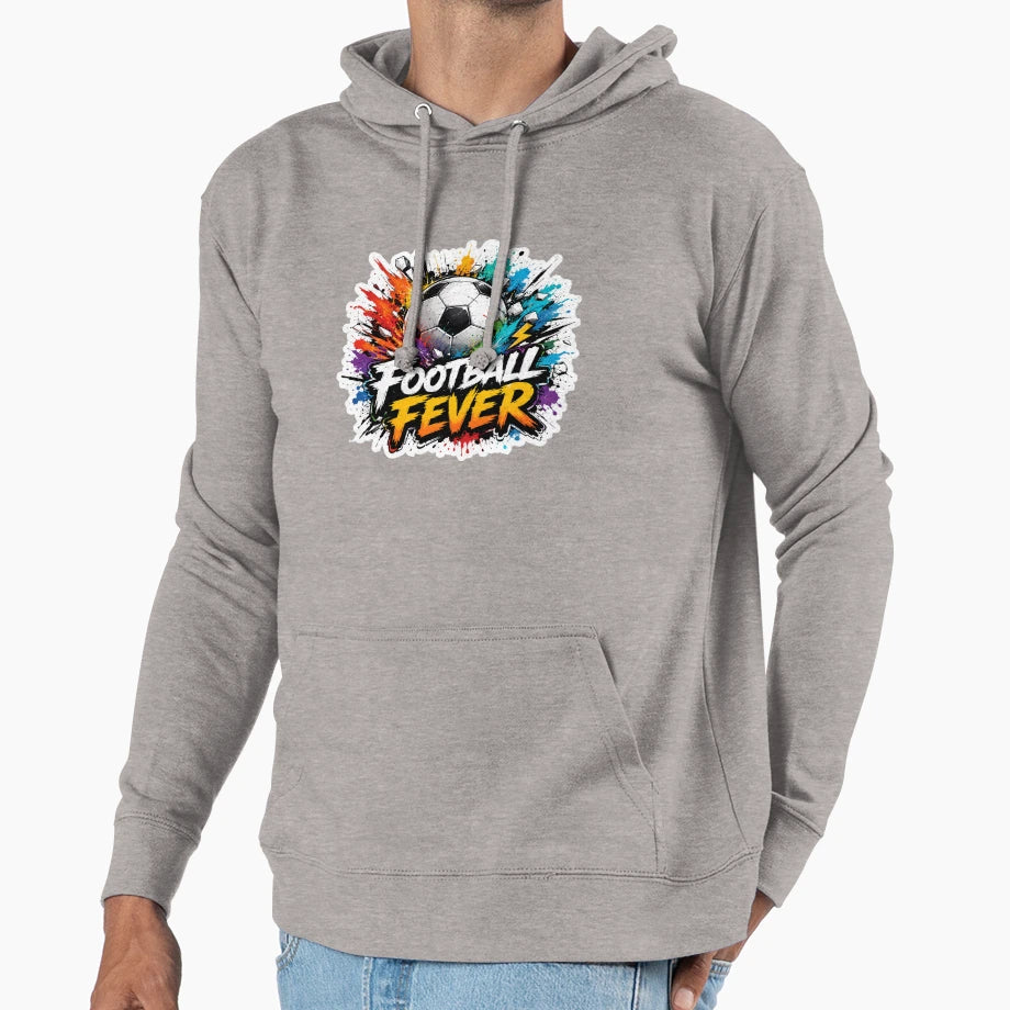 Football Fever Soccer Ball Splash Art Hoodie - Aesthetic Graphic Unisex - T-Shirt, Sweatshirt, Hoodie