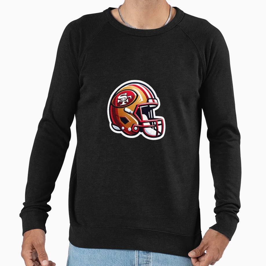 Red Gold Helmet Icon Sweatshirt - Unique Graphic Unisex - T-Shirt, Sweatshirt, Hoodie