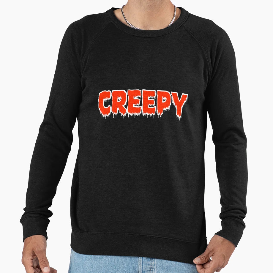 Creepy Sweatshirt - Minimalist Print for Adults - T-Shirt, Sweatshirt, Hoodie