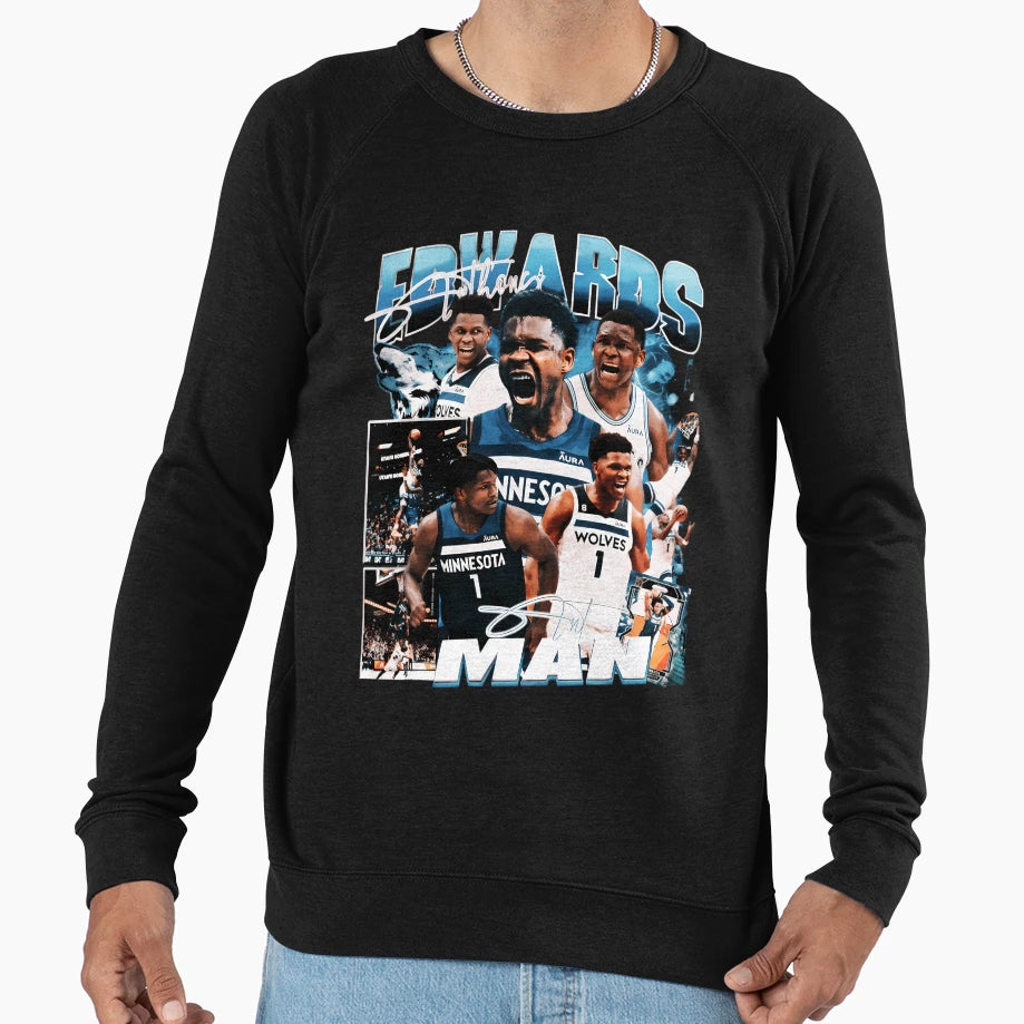 Anthony Edwards Minnesota Ant Sweatshirt - Trendy Graphic Unisex - T-Shirt, Sweatshirt, Hoodie