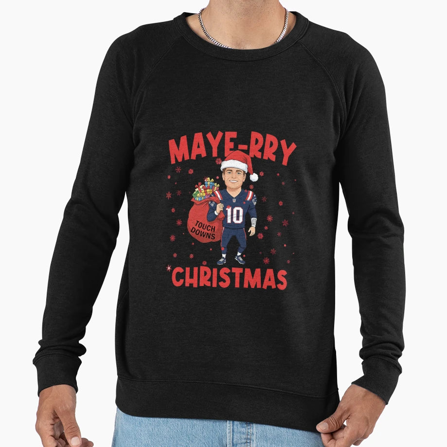 Drake Maye New England Maye Rry Sweatshirt - Custom Art Print Men Women - T-Shirt, Sweatshirt, Hoodie