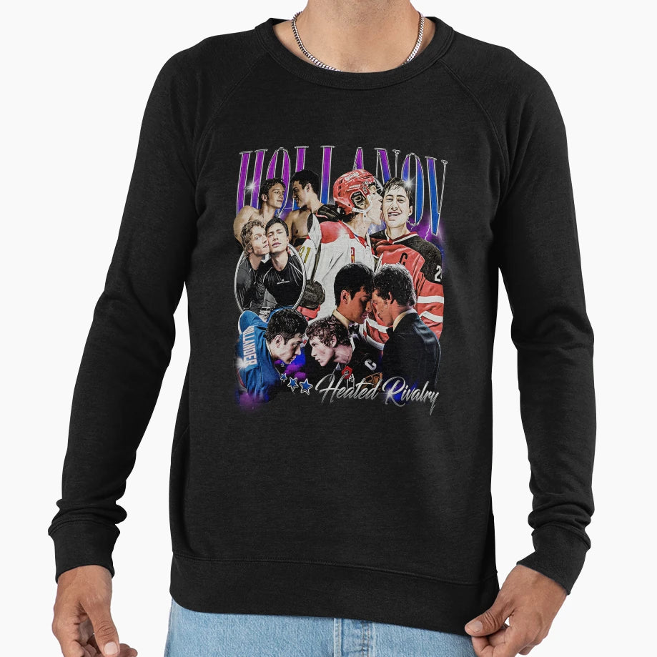 Hollanov Hockey Romance Sweatshirt - Unique Graphic Men Women - T-Shirt, Sweatshirt, Hoodie