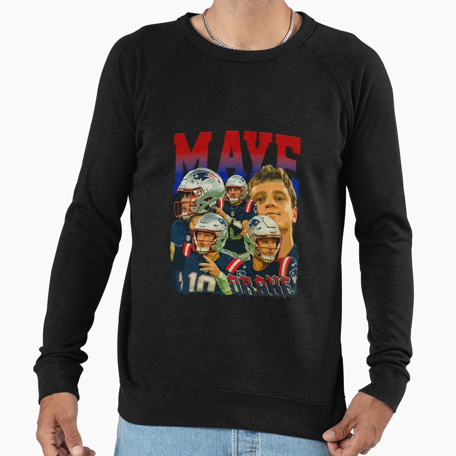 Maye New England Football Bootleg Sweatshirt - Unique Graphic Unisex - T-Shirt, Sweatshirt, Hoodie
