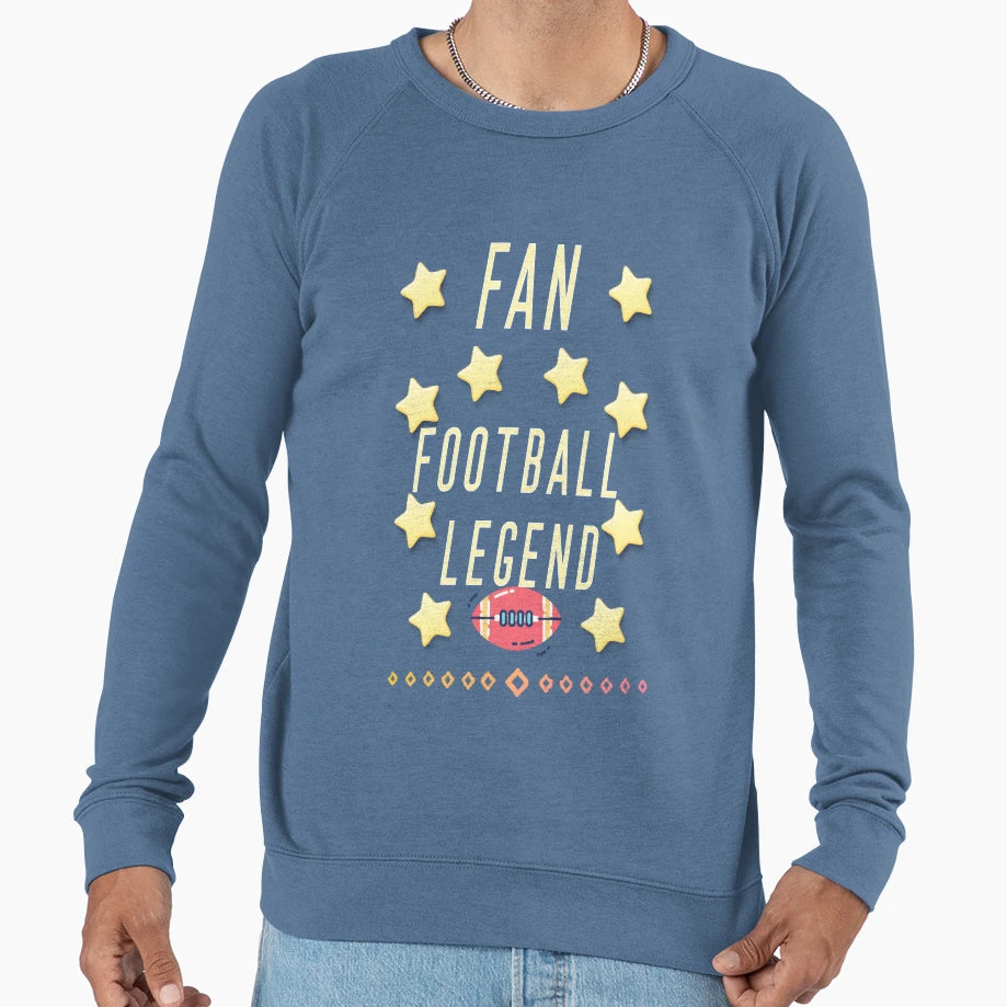 Copy Funny Fan Football Legend Sweatshirt - Custom Art Print for Adults - T-Shirt, Sweatshirt, Hoodie