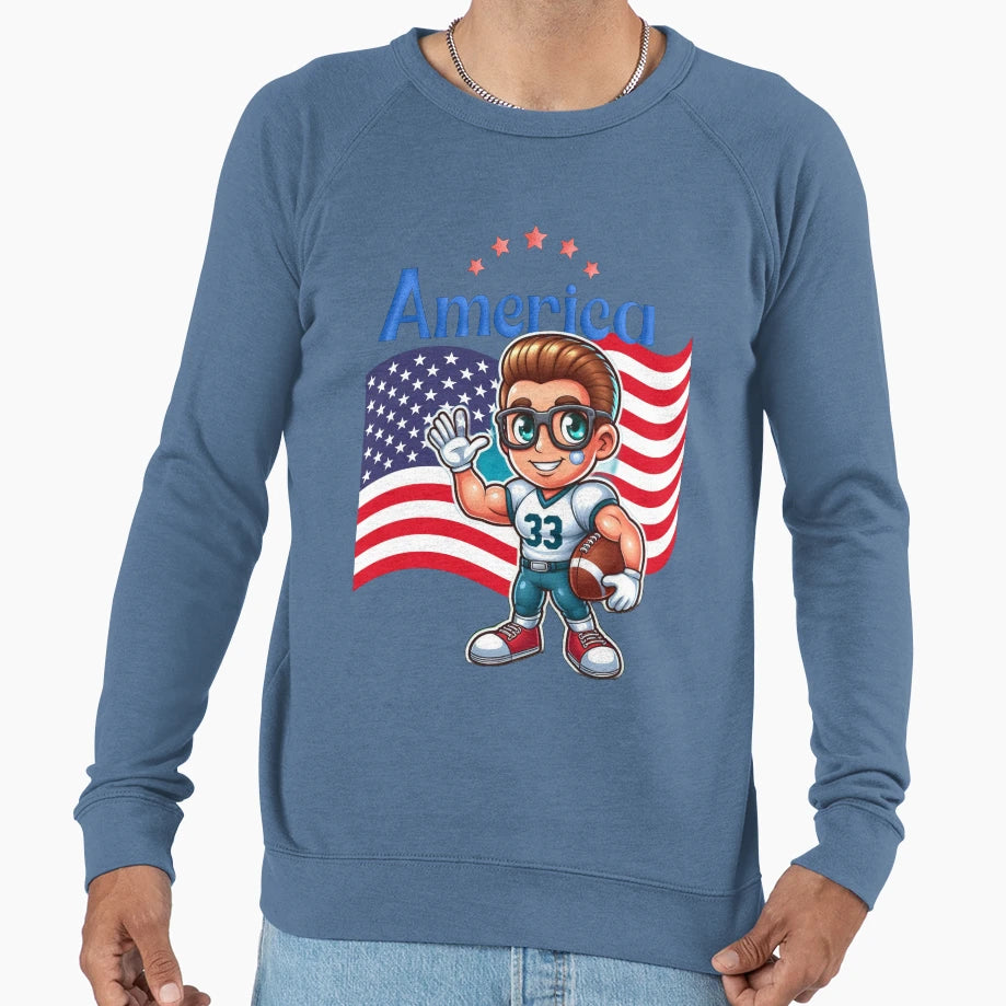 American Spirit Sweatshirt - Custom Art Print Men Women - T-Shirt, Sweatshirt, Hoodie