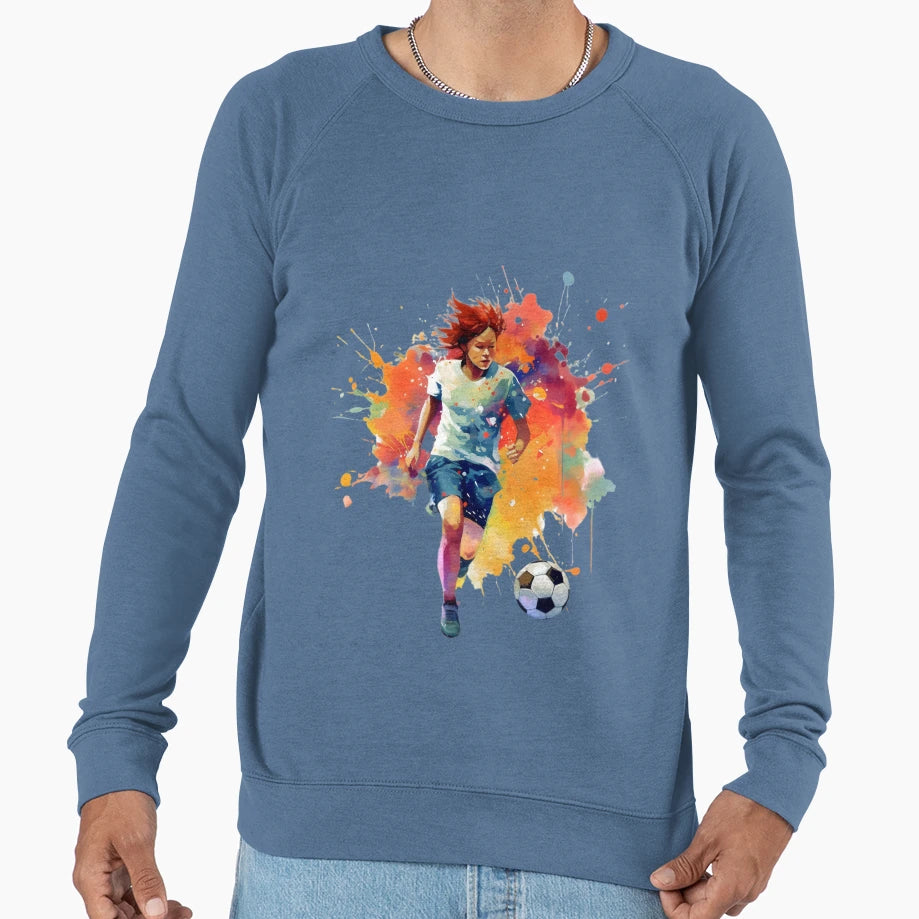 Playing Soccer Football Sweatshirt - Unique Graphic for Adults - T-Shirt, Sweatshirt, Hoodie