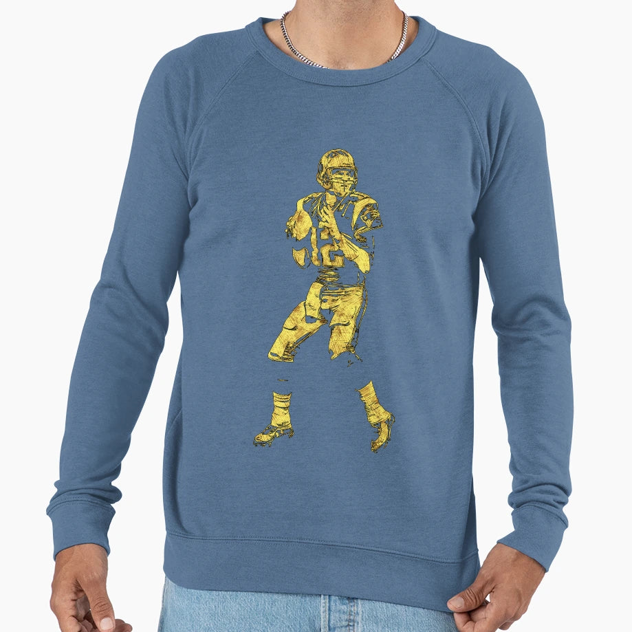 Unique Football Player Abstract Sweatshirt - Minimalist Print Men Women - T-Shirt, Sweatshirt, Hoodie