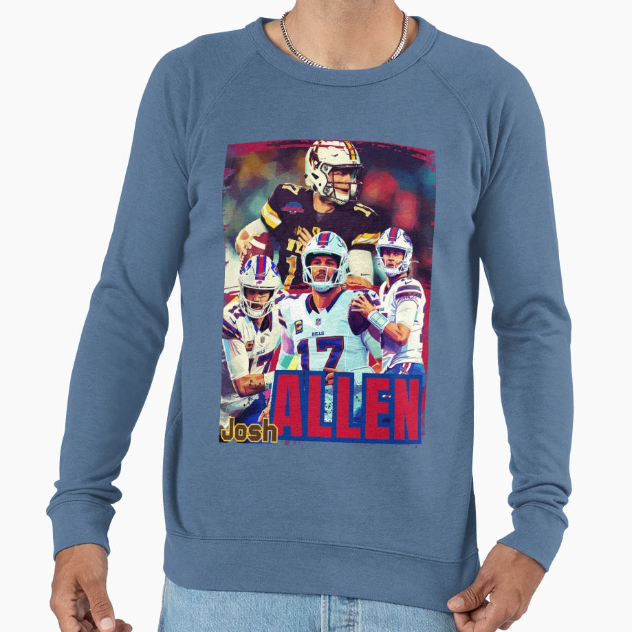 Buffalo Quarterback JA 17 Sweatshirt - Novelty Apparel Unisex - T-Shirt, Sweatshirt, Hoodie