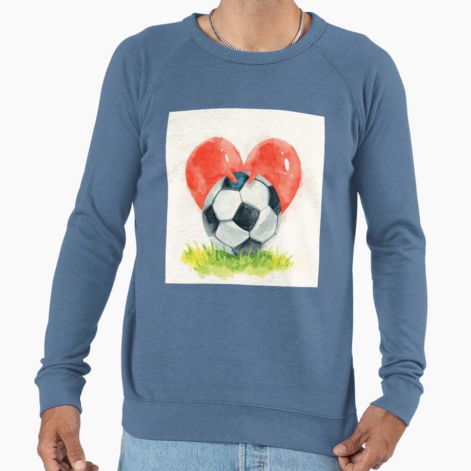 Soccer Love Sweatshirt - Unique Graphic Unisex - T-Shirt, Sweatshirt, Hoodie