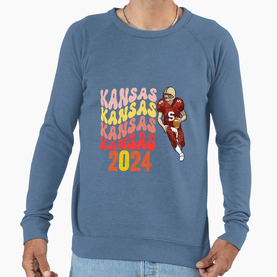 Kc Touchdown Sweatshirt - Custom Art Print for Adults - T-Shirt, Sweatshirt, Hoodie