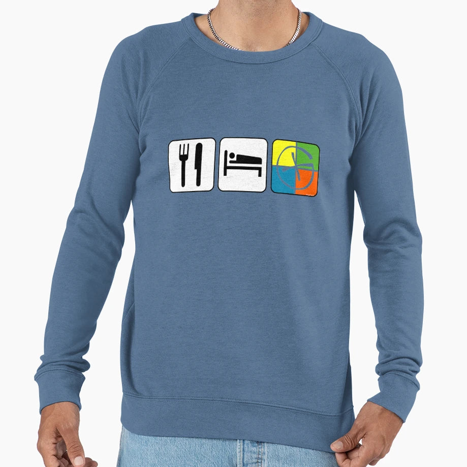 Geocacher Eat Sleep Geocache Sweatshirt - Fun Novelty Design Men Women - T-Shirt, Sweatshirt, Hoodie