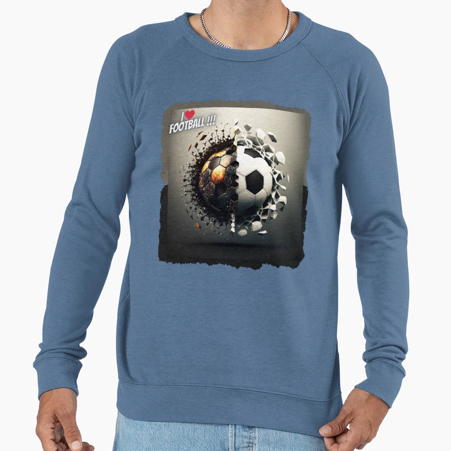 I Love Football Sports Lovers Sport Sweatshirt - Graphic Print Men Women - T-Shirt, Sweatshirt, Hoodie