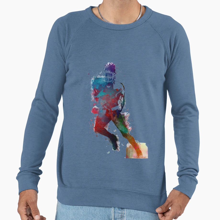 American Football Player 1 Sport Sweatshirt - Graphic Print for Adults - T-Shirt, Sweatshirt, Hoodie