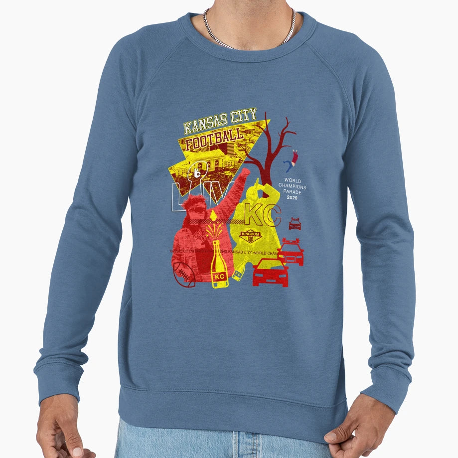 Kansas City Football Parade Sweatshirt - Minimalist Print Men Women - T-Shirt, Sweatshirt, Hoodie