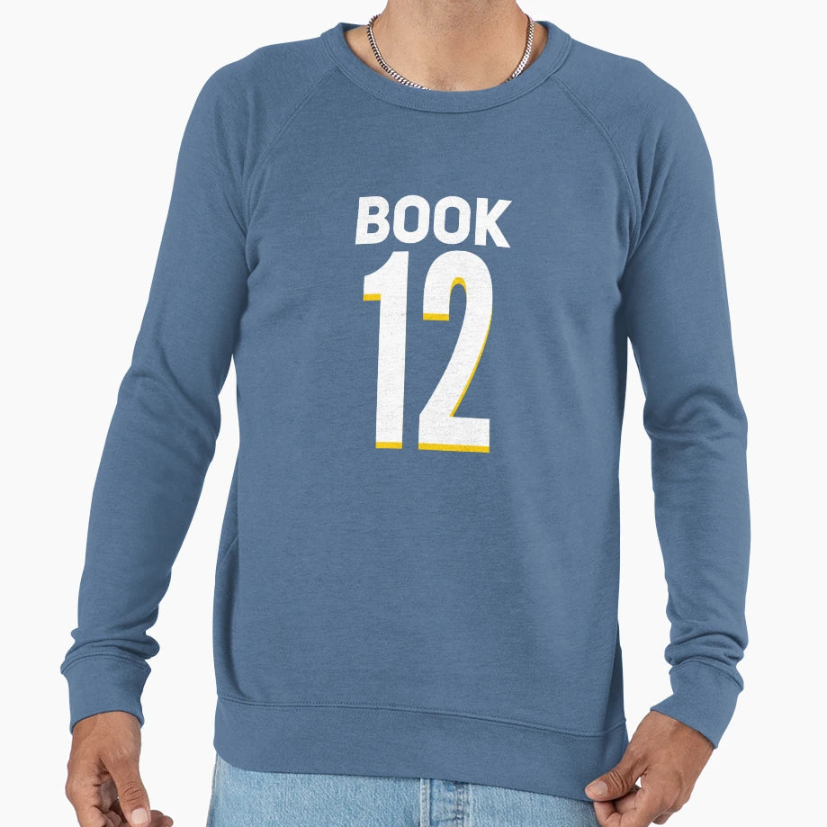 Book West Virginia 12 Jersey Sweatshirt - Novelty Apparel Men Women - T-Shirt, Sweatshirt, Hoodie