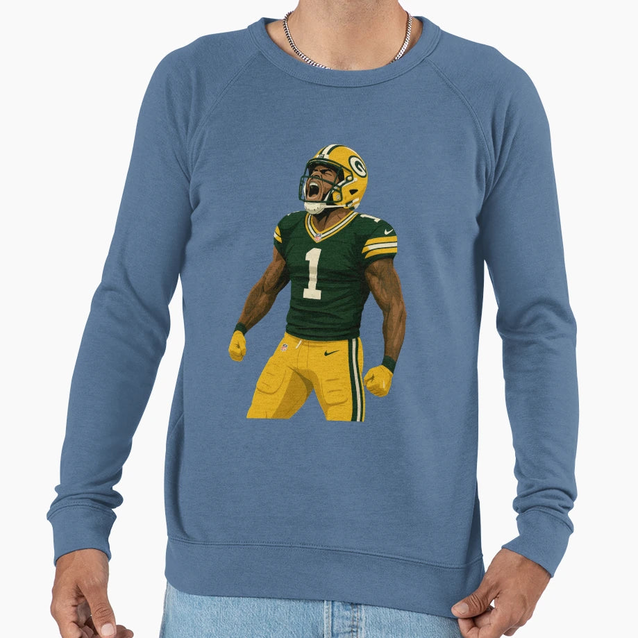 Green Gold Beast Mode Parsons Fan Sweatshirt - Minimalist Print Men Women - T-Shirt, Sweatshirt, Hoodie